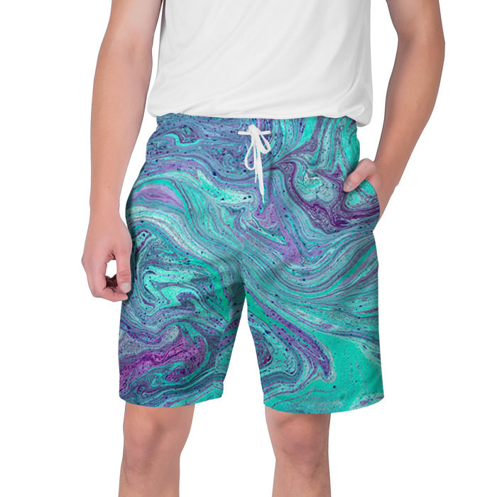 Мужские шорты 3D Смесь красок фото