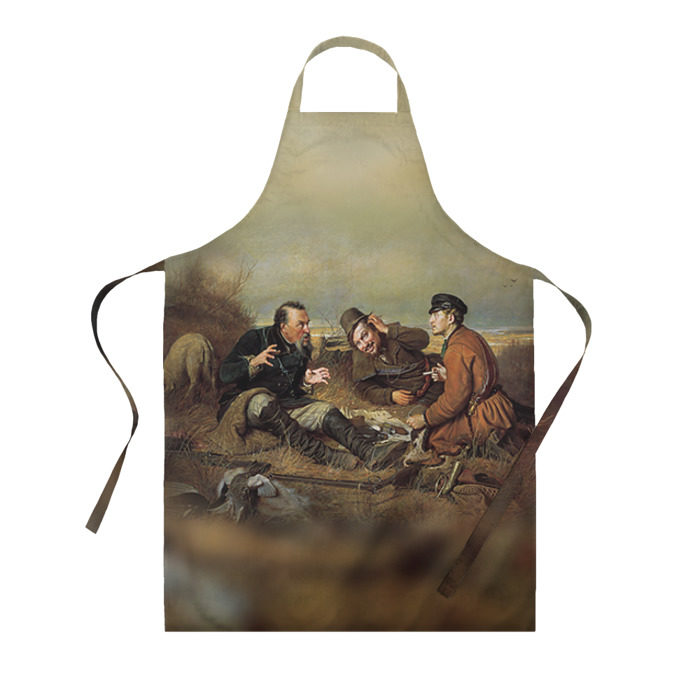 Фартук 3D Охотники фото