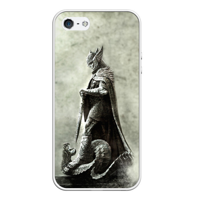 Чехол для iPhone 5/5S матовый Skyrim фото