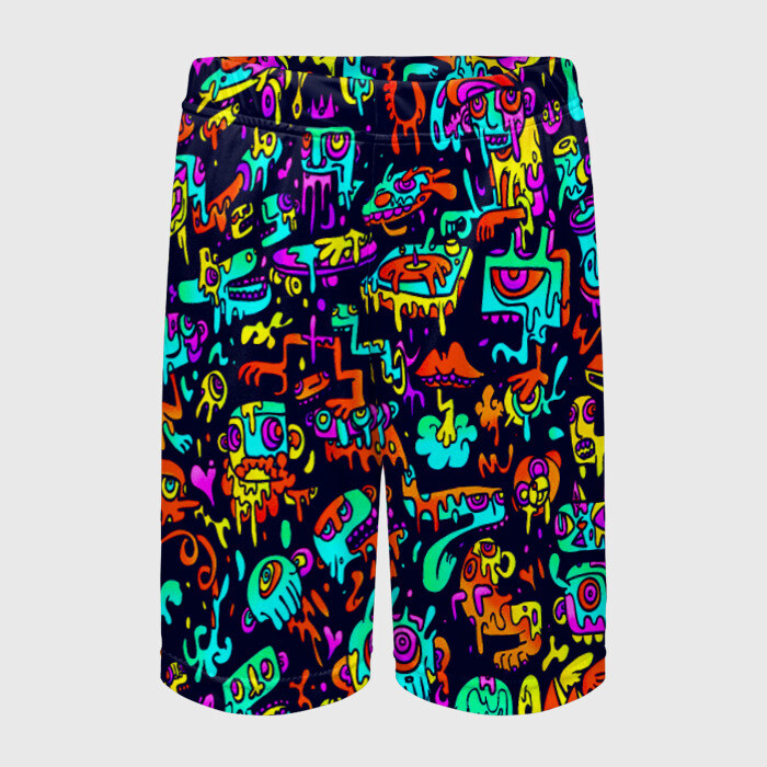 Детские спортивные шорты 3D Monster bombing фото