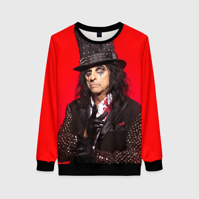 Женский свитшот 3D Элис Купер фото