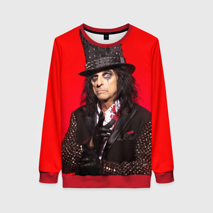 Женский свитшот 3D Элис Купер фото