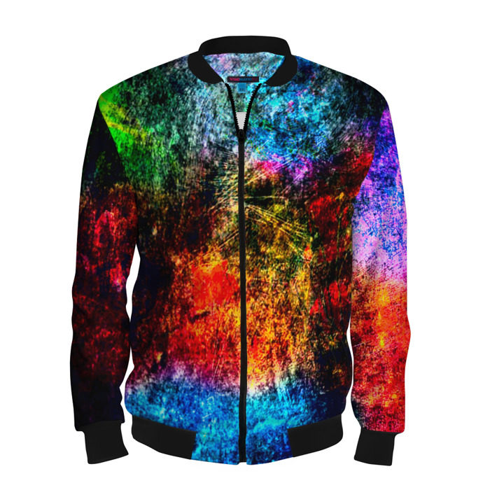 Мужской бомбер 3D Краска фото