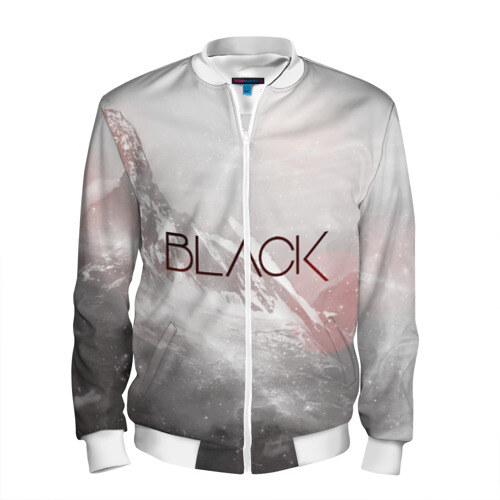 Мужской бомбер 3D BLACK фото