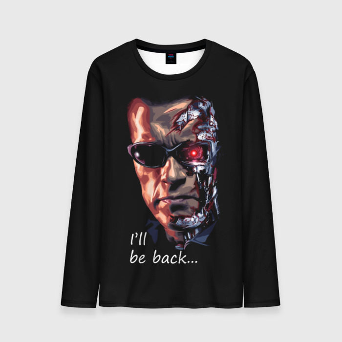 Мужской лонгслив 3D Терминатор фото