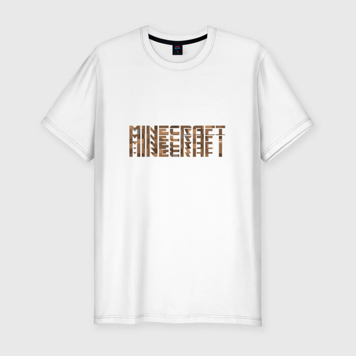 Мужская футболка премиум Minecraft фото