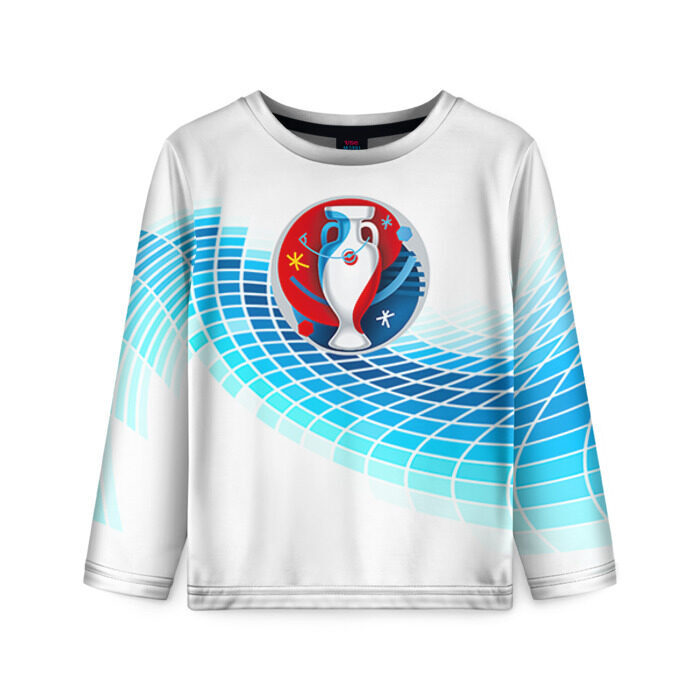 Детский лонгслив 3D Евро 2016 4 фото