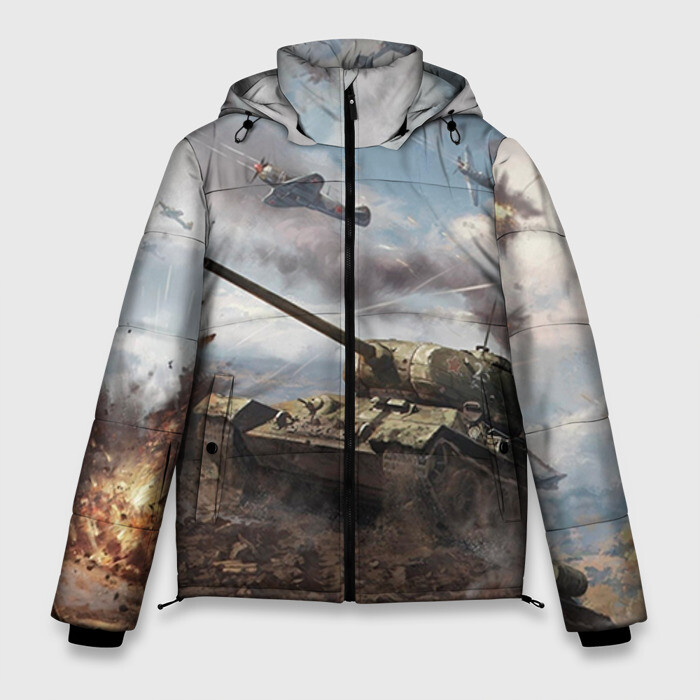 Мужская зимняя куртка 3D Наступление фото