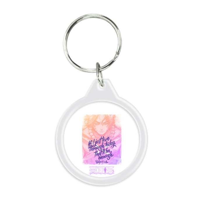 Брелок круглый One Piece - Portgas D. Ace фото