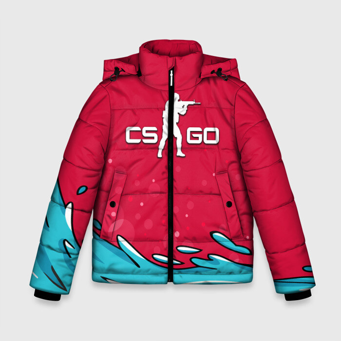 Зимняя куртка для мальчиков 3D Water Elemental cs go фото