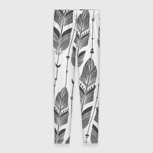 Леггинсы 3D Перья фото