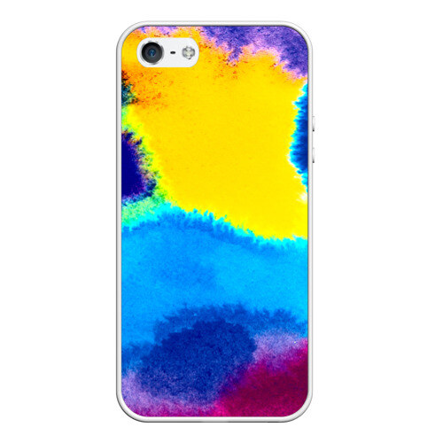Чехол силиконовый для Телефон Apple iPhone 5/5S акварель фото