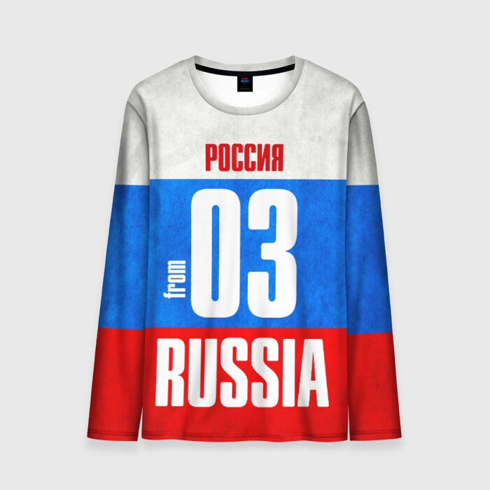 Мужской лонгслив 3D Russia (from 03) фото