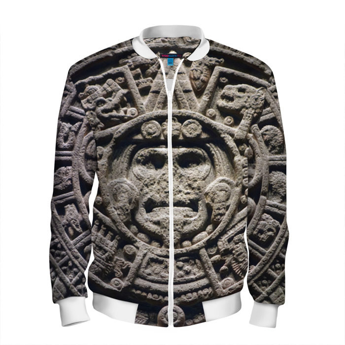 Мужской бомбер 3D Календарь ацтеков фото