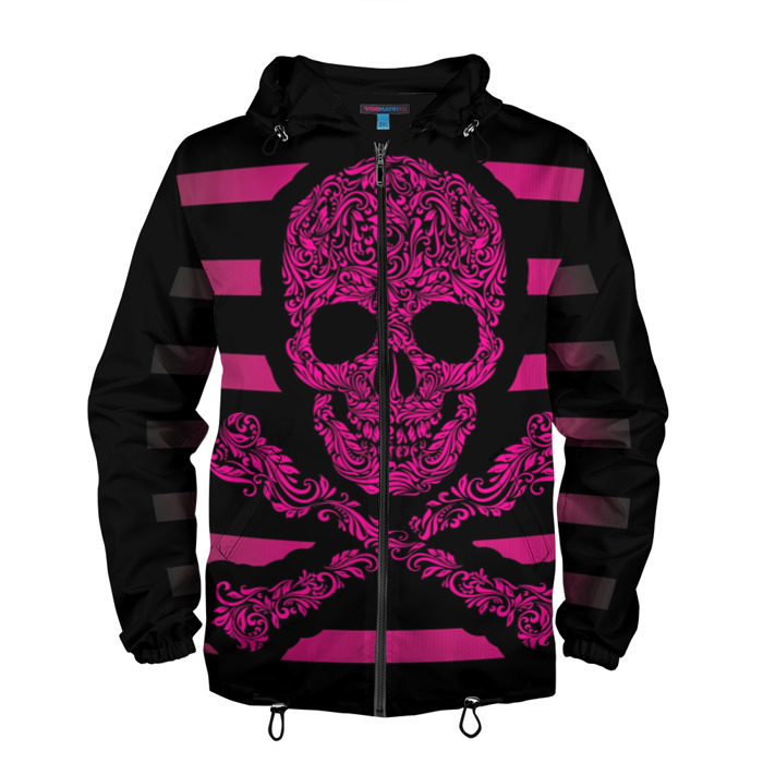 Мужская ветровка 3D Живописный череп фото