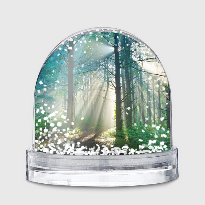 Водяной шар Утренний лес фото