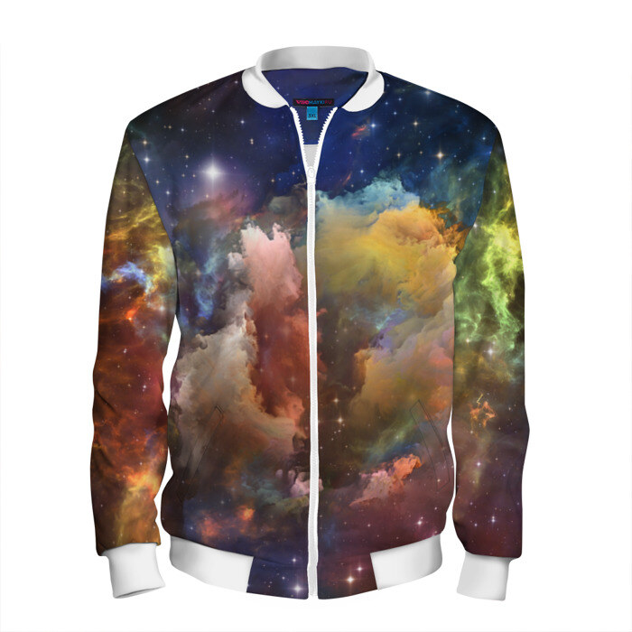 Мужской бомбер 3D Вселенная фото