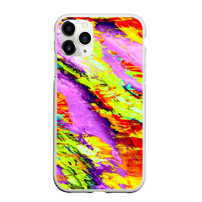 Чехол для iPhone 11 Pro матовый Акварельные краски фото