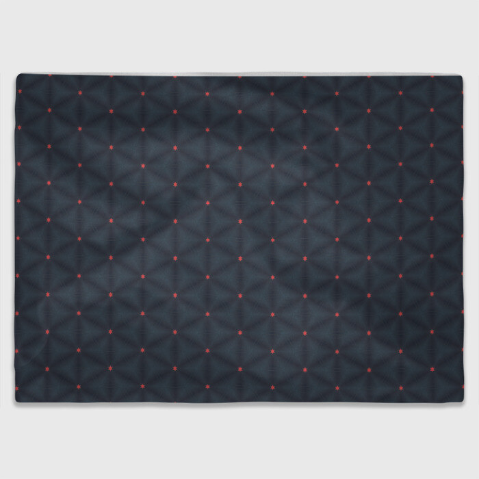 Плед 3D Red Stars Tile фото