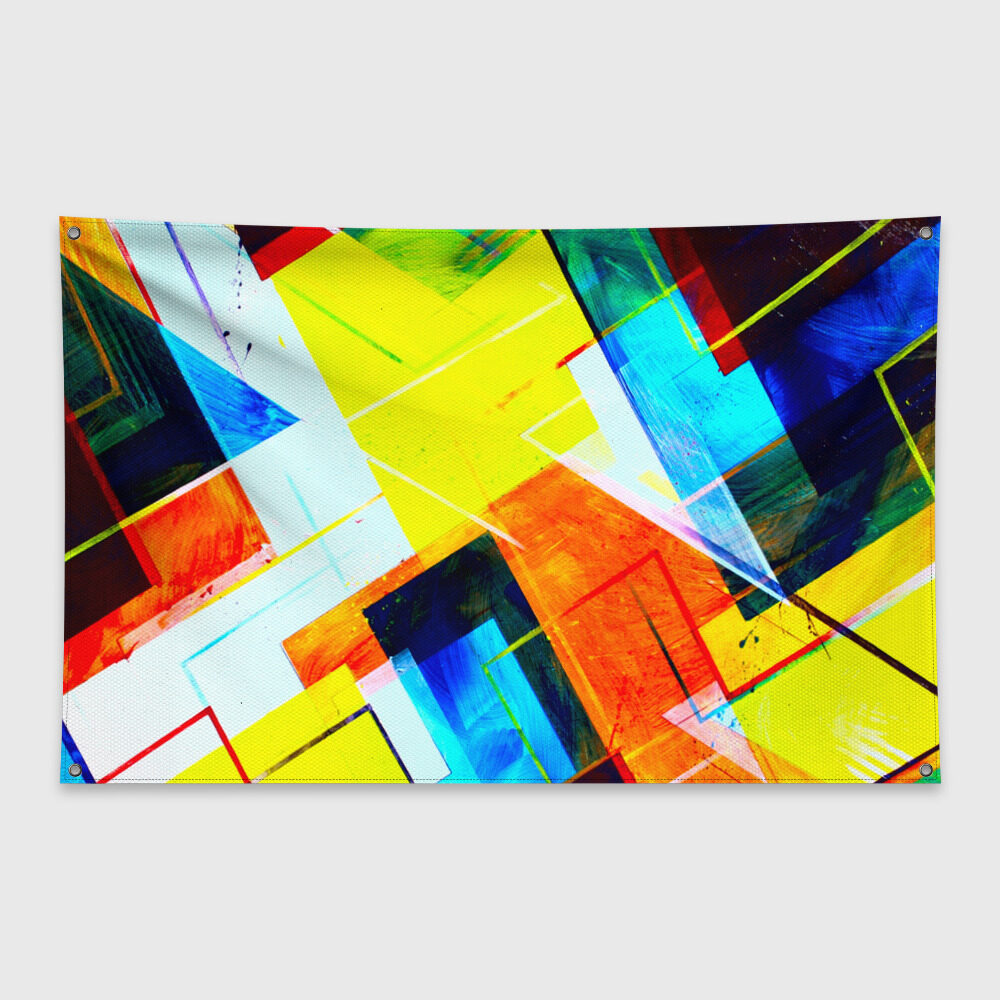 Флаг-баннер Геометрия фото