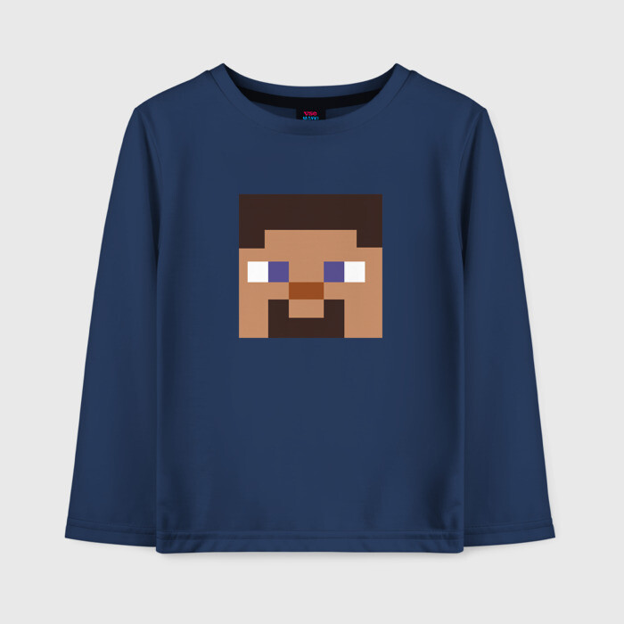 Детский лонгслив хлопок Minecraft фото
