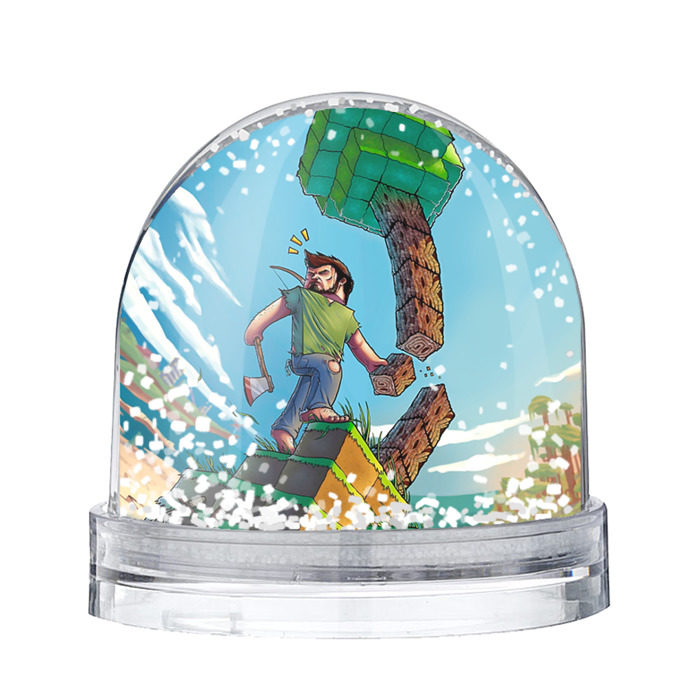 Снежный шар Майнкрафт фото