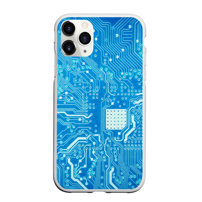 Чехол для iPhone 11 Pro матовый Системная плата фото