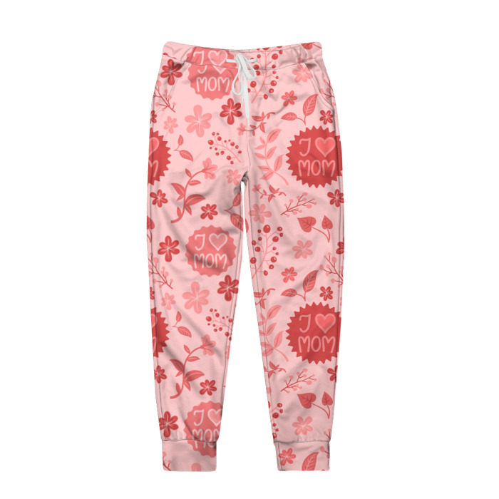 Мужские брюки 3D Я люблю маму фото