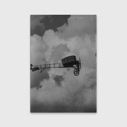 Обложка для паспорта матовая кожа Самолет фото