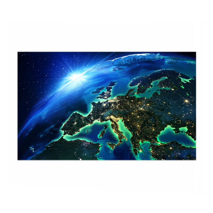 Бумага для упаковки 3D Вид Земли из космоса фото