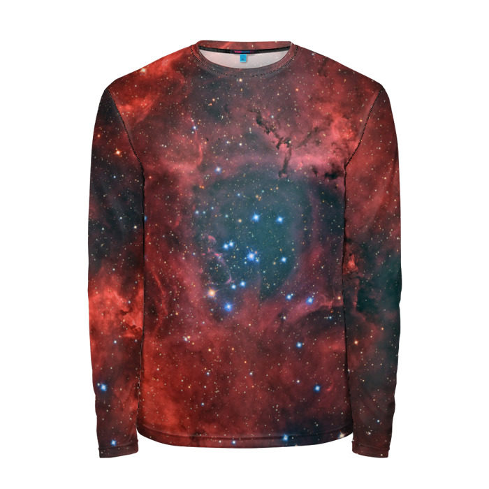 Мужской лонгслив 3D Галактика фото
