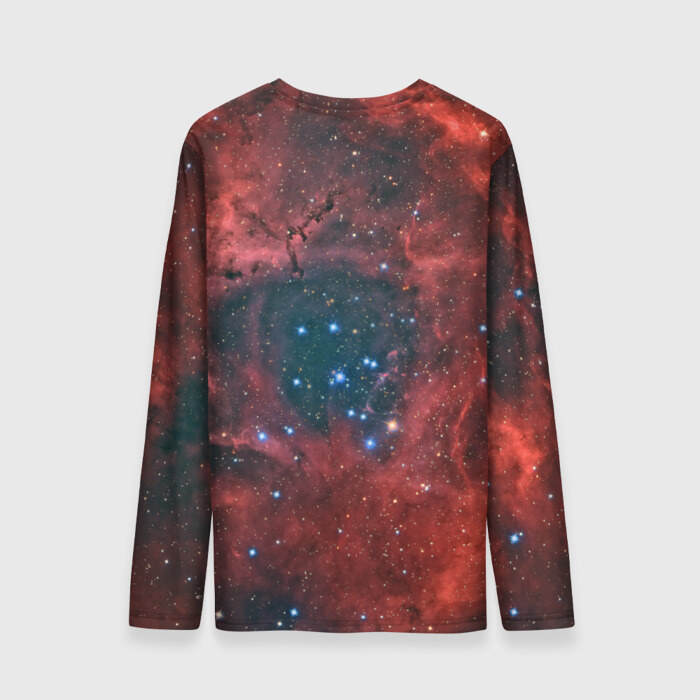 Мужской лонгслив 3D Галактика фото