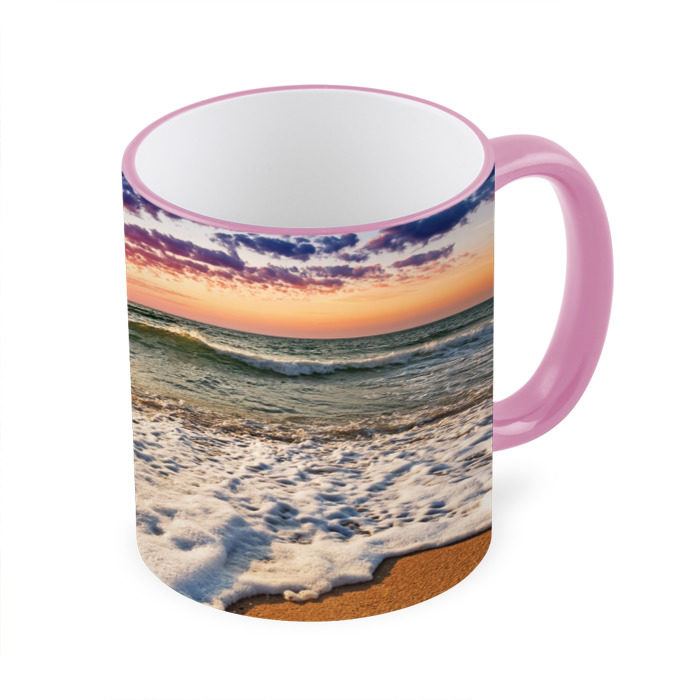 Кружка 3D Красочный закат фото