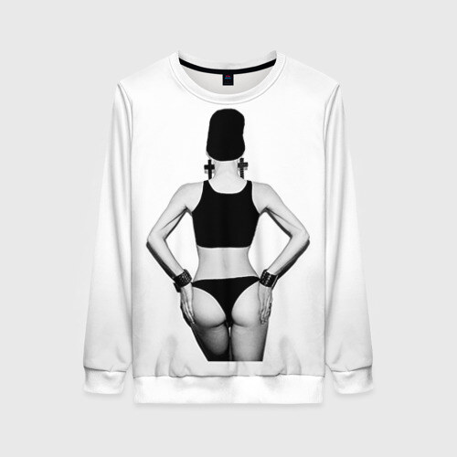 Женский свитшот 3D Стоящая спиной фото