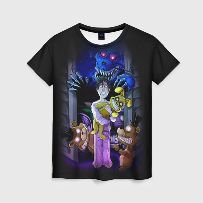 Женская футболка 3D Five Nights At Freddys фото