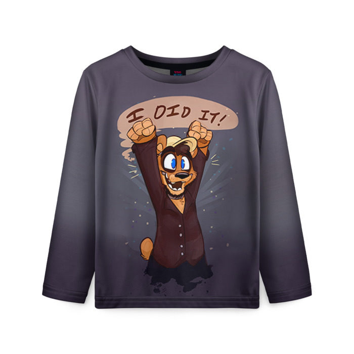 Детский лонгслив 3D Five Nights At Freddys фото