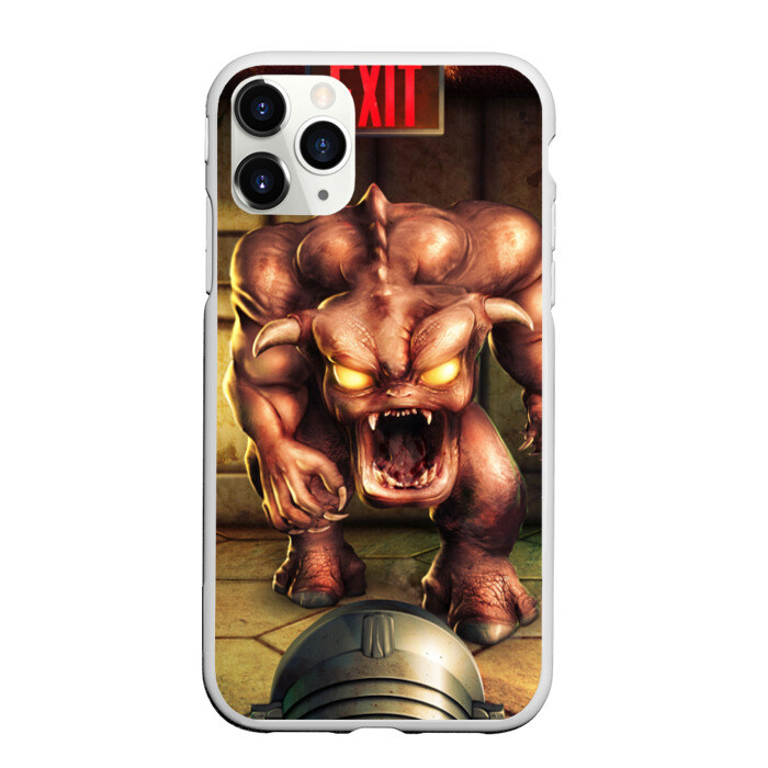 Чехол для iPhone 11 Pro матовый DOOM classic фото