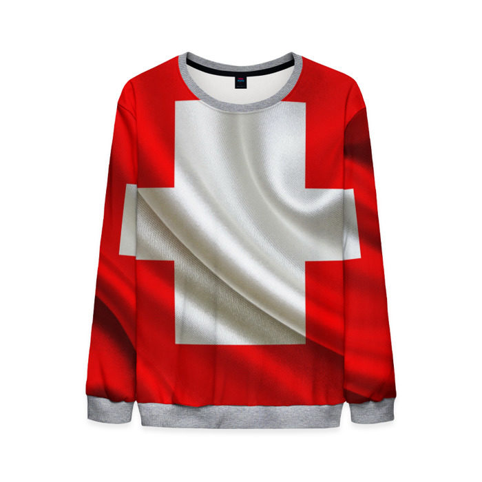 Мужской свитшот 3D Швейцария фото