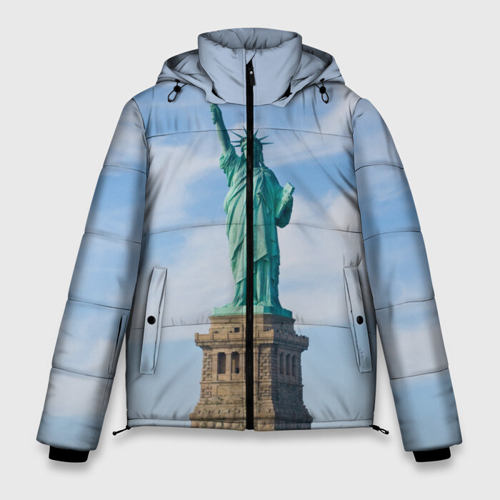 Мужская зимняя куртка 3D Статуя свободы фото