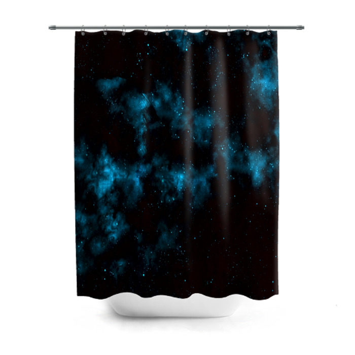Штора 3D для ванной Звёзды фото