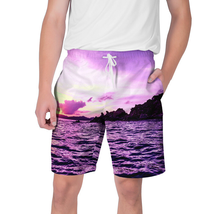 Мужские шорты 3D Закат фото