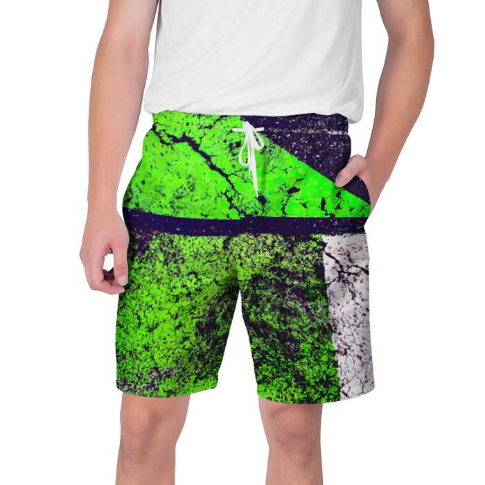 Мужские шорты 3D Краска(grunge) фото