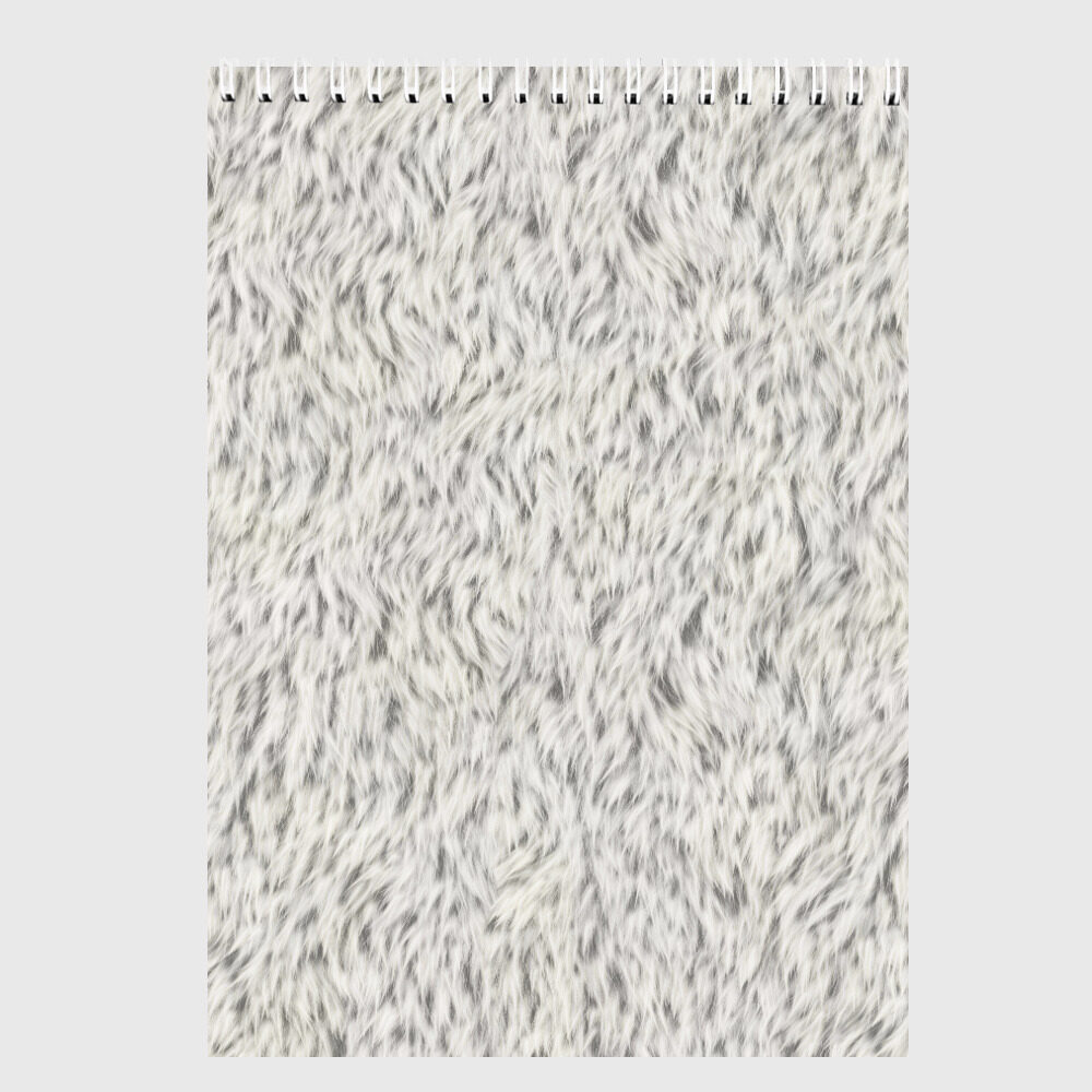 Скетчбук Белый мех фото