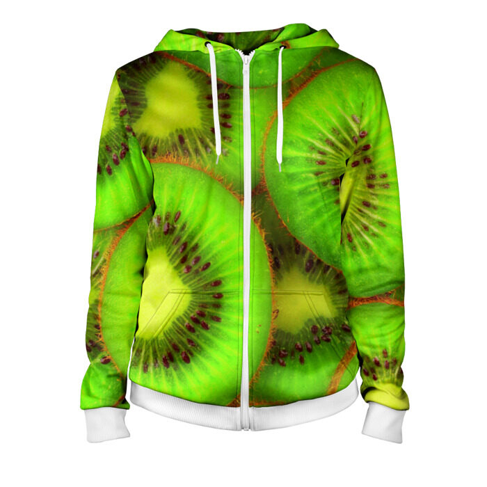 Женская толстовка 3D на молнии Киви фото
