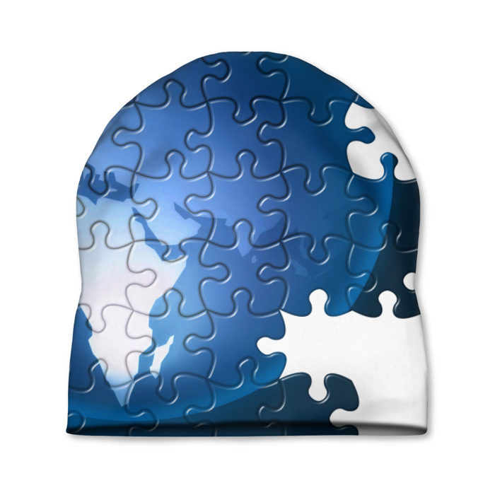 Шапка 3D Планета пазлы фото