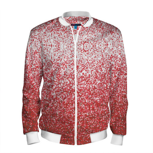 Мужской бомбер 3D Пиксели фото