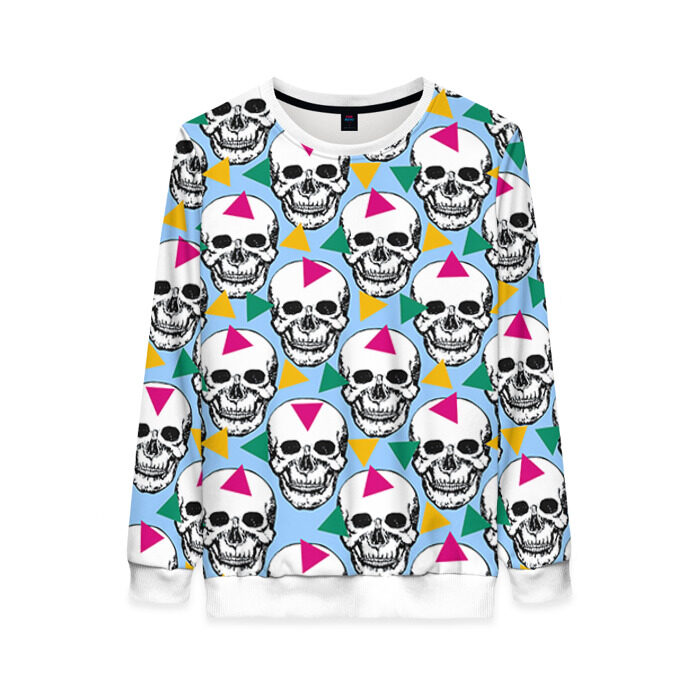 Женский свитшот 3D Черепки фото