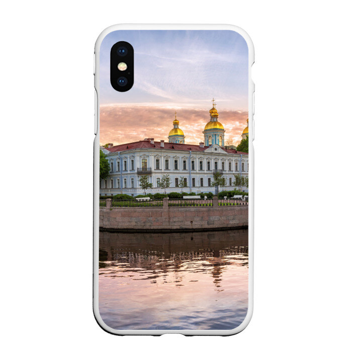 Чехол для iPhone XS Max матовый Питер фото