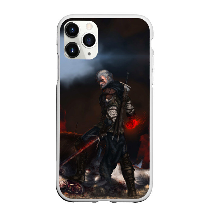 Чехол для iPhone 11 Pro матовый Dark фото