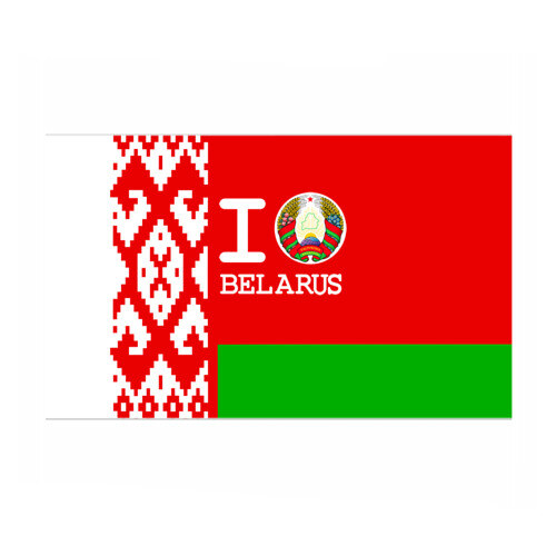 Бумага для упаковки 3D Люблю Беларусь 4 фото